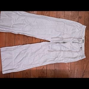 tan baggy jeans with strings..